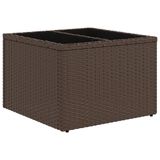 vidaXL 5-delige Loungeset met kussens, polyrattan, bruin
