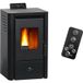 Sannover Anita Pelletkachel, waterdicht, 8,2 kW, zwart