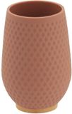 Tendance Tandenborstelhouder/beker honeycomb - Bruin