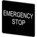 Siemens 3SU1900-0AE16-0DA0 3SU19000AE160DA0 Plaque descriptive Inscriptible (l x L x H) 27 x 27 x 27 mm EMERGENCY STOP Noir 10 pièce(s) Pièce