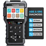TOPDON AL600 OBD2-codelezer met actieve test, ABS & SRS-diagnostiek, auto-onderhoud reset service van olie, BMS, SAS, volledige OBD2-functies, LED-verlichting, gratis software-update