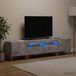 Maison Exclusive - Ensemble de 3 meubles TV LED Delft gris béton bois d'ingénierie