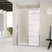 Ambiance Sticker Privacyraamfolie - LITERARY SHOWER - Zelfklevend privacyscherm voor doucheglas en -deur - 120x35cm
