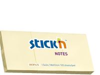 Stick'n kleine memoblokjes - 38x51mm, 12 stuks, pastel geel, 1200 sticky notes