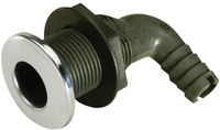 Seachoice Connecteur de passe-coque en acier inoxydable 90 Marron 28,6 mm