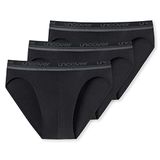 Schiesser Uncover Midi slip - 3 Pack 000 Black - maat S