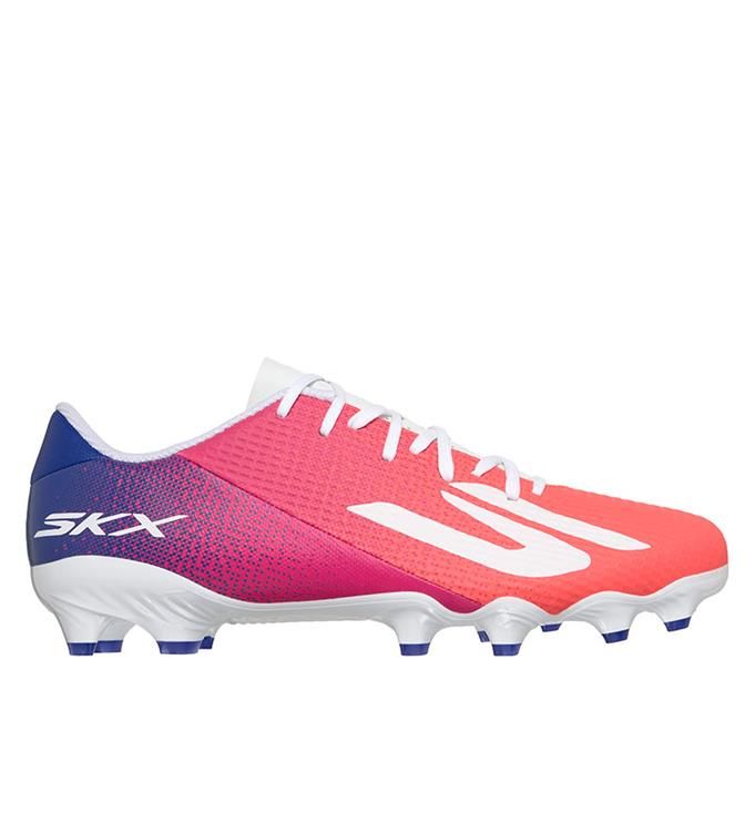 Skechers Heren Skx_2 Academy FG voetbal schoenplaatje, blauw synthetisch/roze trim, 8 UK