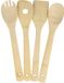 Urban Living Keukengerei - kooklepels spatels set - bamboe hout - 32 cm - 4-delig