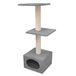 Croci Munich Kattenschraper, 35 x 35 x 103 cm, Grijs