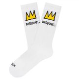 Jimmy Lion Athletic Basquiat Crown Lange Sokken Wit EU 41-46