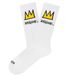 Jimmy Lion Athletic Basquiat Crown Lange Sokken Wit EU 41-46