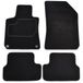 MAMMOOTH A041 PGT160 PRM 01 Jeu de tapis Textile, avant et arrière, noir