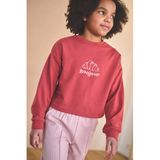 NONO N608-5303 Meisjes Trui Kuya - Maat 122/128 - Oudrood