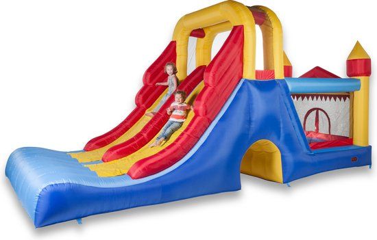 Avyna Springkussen Double Mega Slide 4-1 - Happy Bounce
