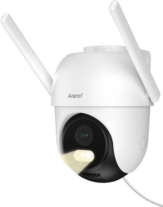 Arenti OP1 - 4MP Outdoor Security Camera - 360° View, Night Vision, Dual-Band WiFi, Waterproof - White