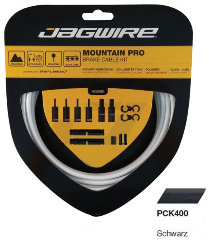 Jagwire Mountain Pro Remkabel Set - Zwart