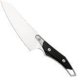 QSP Knife T-Cook QS172-A1, Stonewashed Nitro-V, Black G10 vaststaand mes