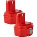 vhbw 2x Batterie Remplacement Pour Makita 193062-6, 193101-2, 192699-a, 1930600, 193060-0, 192699-6 Pour Outil Électrique (1500 mAh, NiMH, 14,4 V)
