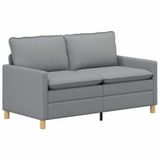 vidaXL Bank Lichtgrijs Stof 156 x 81 x 87,5 cm