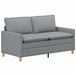 vidaXL Canapé Tissu Gris Clair 156 x 81 x 87,5 cm