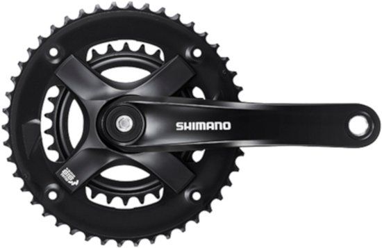 Shimano Crankstel Tourney TY501 46-30t 7/8s 170mm Zwart