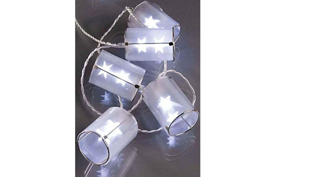 Hellum 10 Lamps Indoor LED String Lights Star Lantern