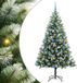 vidaXL Kunstmatige Scharnierende Kerstboom met Gevlokte Sneeuw Warmwit