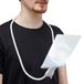 Loupe Fresnel 3-en-1, grossissement 200%, peut être utilisée comme loupe de cou et comme loupe sur pied, légère