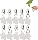 Merkloos / Sans marque RUIJINGER Tafelkleedhangers verzwaard - Tafelkleed Gewichten Set - Pentagram Marmeren Picknicktafelkleed Zwaar - Tafelkleed Gewichten Zwaar Buiten - Tafelkleed gewichtjes - tafelkleedgewichten - Tafelkleen op zijn plaats houden - 10stuks
