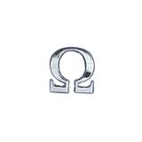 Rayher - Wasmotief: Alpha + Omega, 25 mm, SB-Btl. 2 delen, zilver