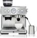 StarTech Espressomachine RVS, zilver - 20 bar druk - Conische maalwerk - 30 maalstanden - 2,8 liter waterreservoir - Stoompijp/manometer