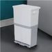 Shenzhen Haorui Industrial Technology Co., Ltd. Poubelle d'intérieur 45L / 60L - Poubelle de cuisine à 2 niveaux avec roues pour déchets humides et secs