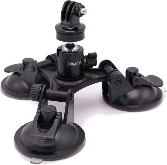 Caruba Triple Suction Cup PRO Mount - Black