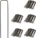 Relaxdays Gronddoekpennen Worteldoek - Set van 250 - 15 cm - Ø 2 mm - Tentharingen - Staal - Antraciet