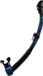 Cressi Itaca Ultra Dry snorkel blauw zwart