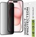 Techsuit Privacy Full Cover Impact Protection Screenprotector pour Apple iPhone 15 - Noir