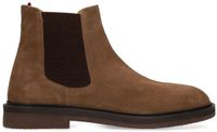 Manfield - Heren - Taupe suède chelsea boots - Maat 46