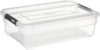 5Five Opbergkist met deksel - Solutions Box - 26 liter - 58x39x18 cm - kunststof - transparant