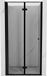 Mexen Mist-F porte de douche pliable gauche 60 cm, cadre noir, verre transparent
