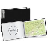 Dunwell 11x14 Portfolio Binder (zwart, horizontaal), presentatieboek met 24 | Duidelijke Plastic Kokers, Presentatieboek, Voor Documenten, Certificaten & Schoolkunstwerk