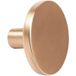 Viefe COMO Bouton de meuble en métal rond, Ø 26 mm - laiton foncé brossé