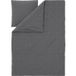 LIVARNO® Parure de lit en satin microfibre, 140 x 200 cm (Géométrie/anthracite)