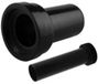 BES LED set de raccordement pour WC suspendu - Leoni - Droit - Entrée et sortie - 90/45 - Noir