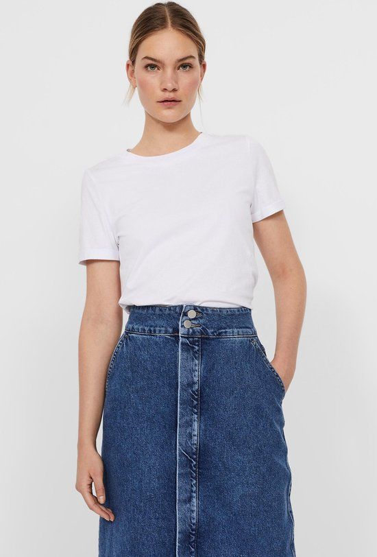 Vero Moda VMPAULA T-shirt - White - Women's XL