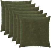 vidaXL Kussensloop - 6 stuks - HEERLEN - Groen - 60 x 60 cm - Katoensatijn