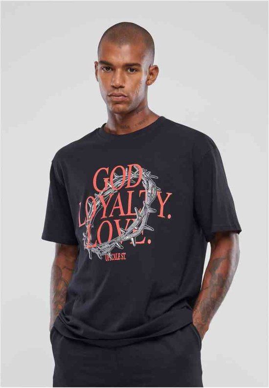 Mister Tee God Loyalty Love Oversize T-shirt - Zwart - L