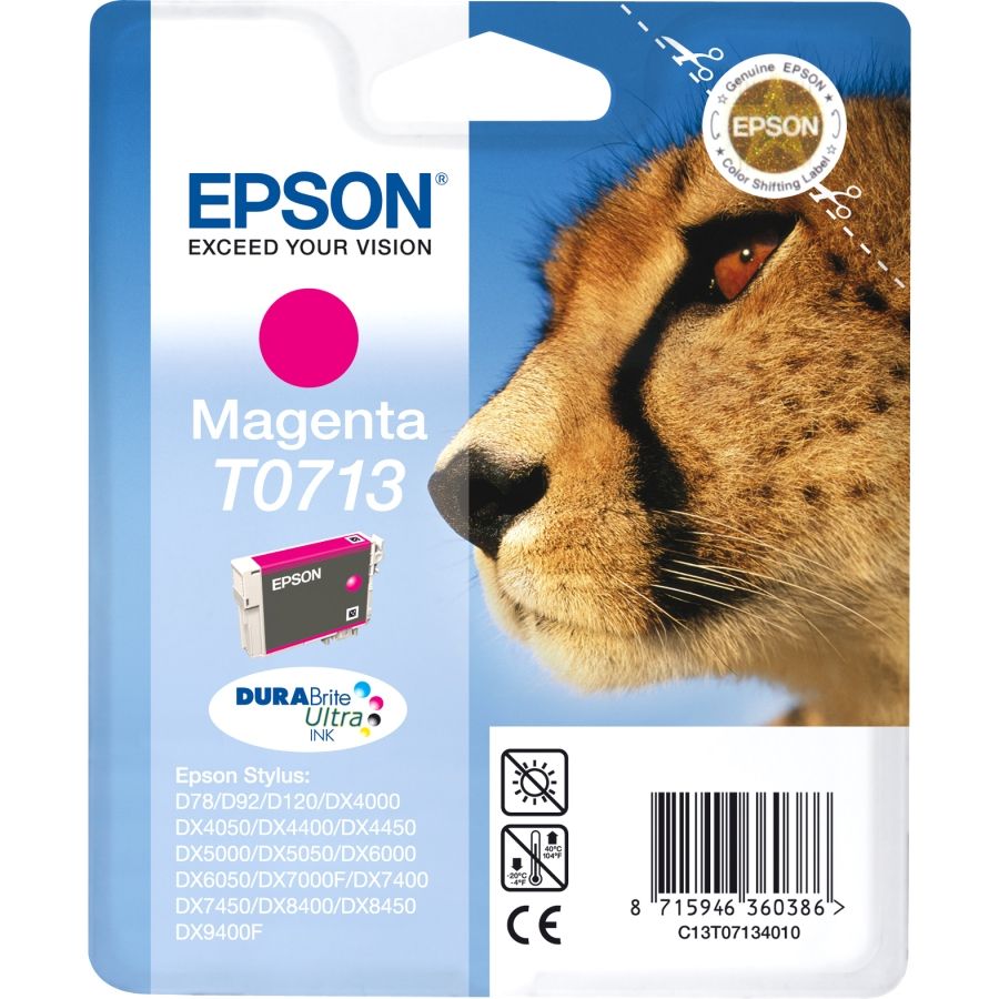 Epson Cheetah T0713 - Magenta - Inktcartridge