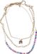 Urban Classics Flower Bead Various Layering 3-Pack Necklace - Gold-colored