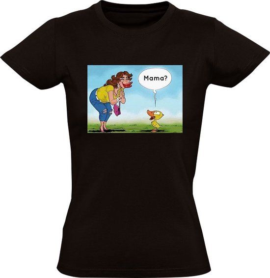 Sol's Duckface Dames T-shirt - Zwart - Maat M