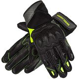 REBELHORN Flux II Lady Motorhandschoenen van leer voor dames, geitenleer, SAS-Tec en inzetstukken van superstof, ventilatie, touchscreen